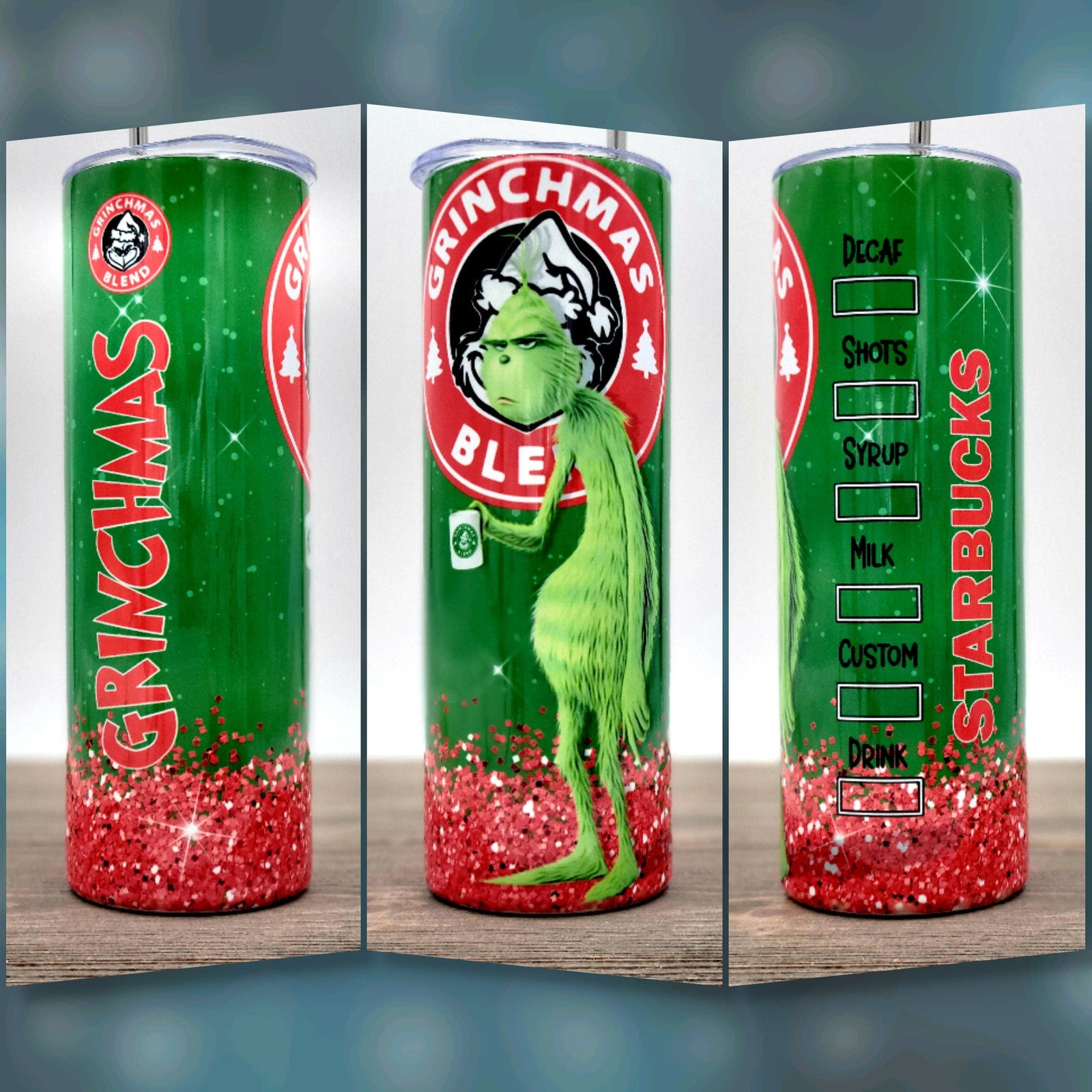 Grinch Tumbler With Lid and Straw Stainless Steel 20oz Grinch Skinny Tumbler  Insulated Grinch Cups Merry Grinchmas Believe Grinch Coffee Mug Water  Bottle Christmas Gifts for Women 