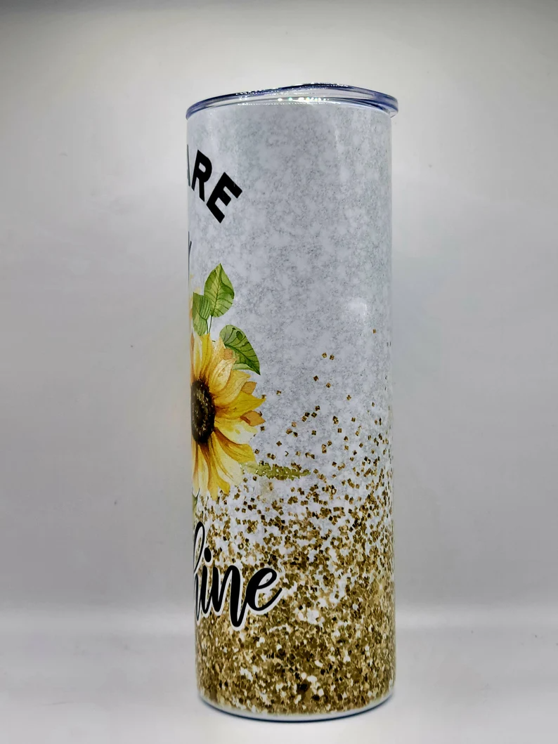 Sunflower/Cowhide 40oz Tumbler – Ashlie's Custom Vinyl & More