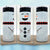 Glitter Snowman 20 ounce skinny tumbler - Christmas - custom printed - faux glitter