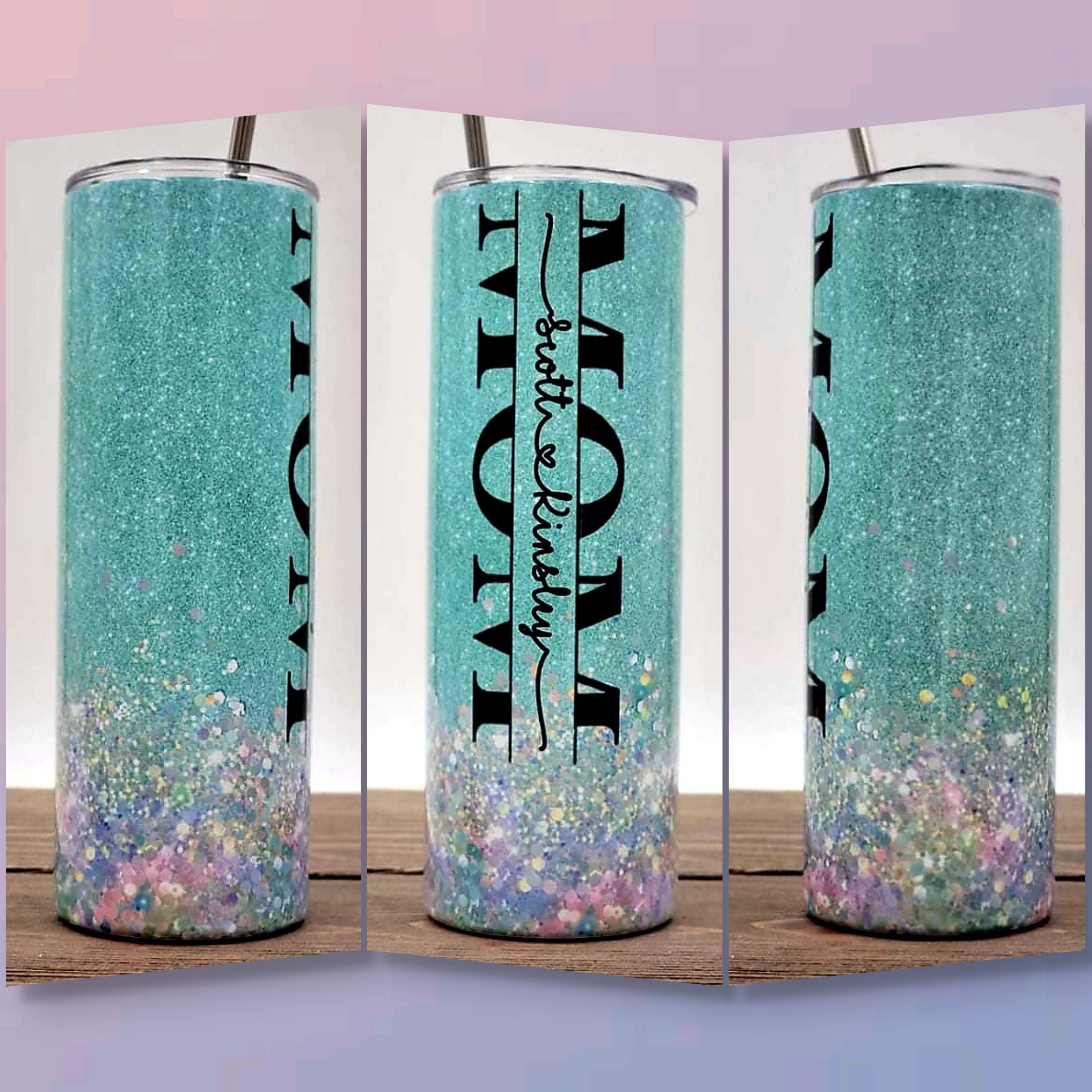 Mom Tumbler w/Kid Names-Mother's Day Gift-Mama Bear-New Mom Gift-Boy M -  LGH Designs Corp