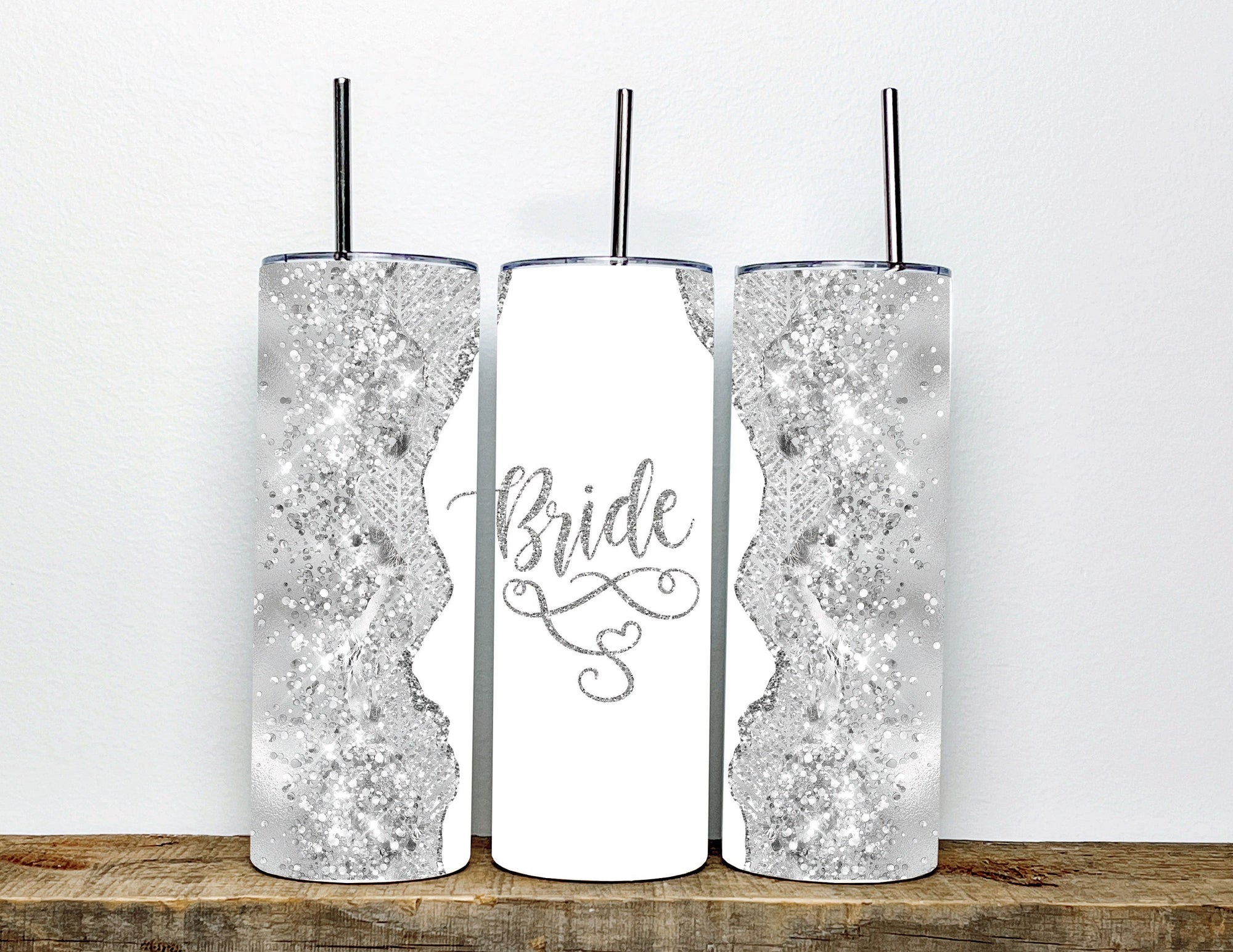 Bride Tumbler - 20oz Tumbler with Chic and Timeless Design - Perfect Gift for the Bride on Her Wedding Day | Bridal Tumbler | Special Day