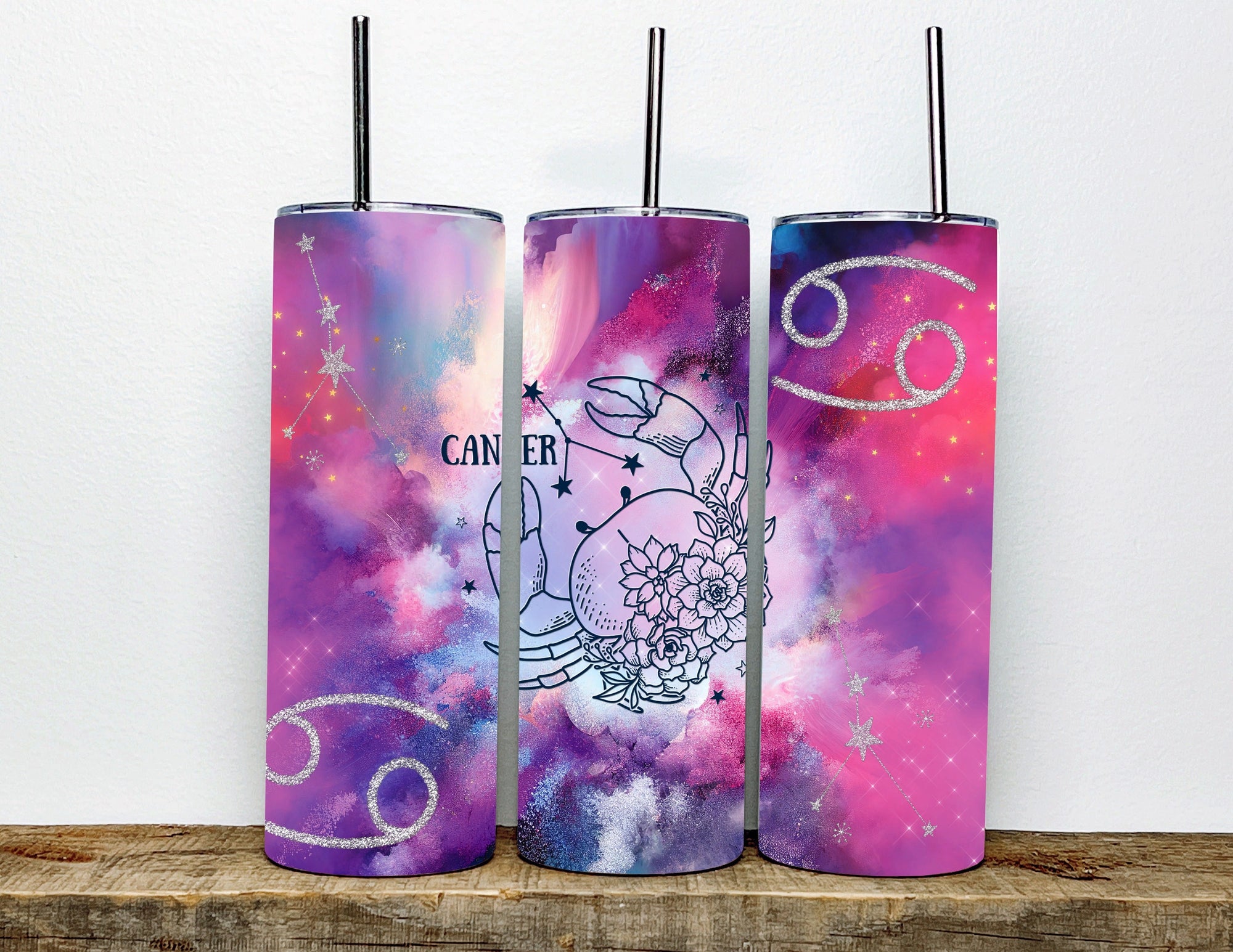 Cancer Zodiac Tumbler | Gift for Cancer-born | 20oz Tumbler | Astrology Sign, Personalized Gifts, Birthday Gifts, Zodiac, Horoscope